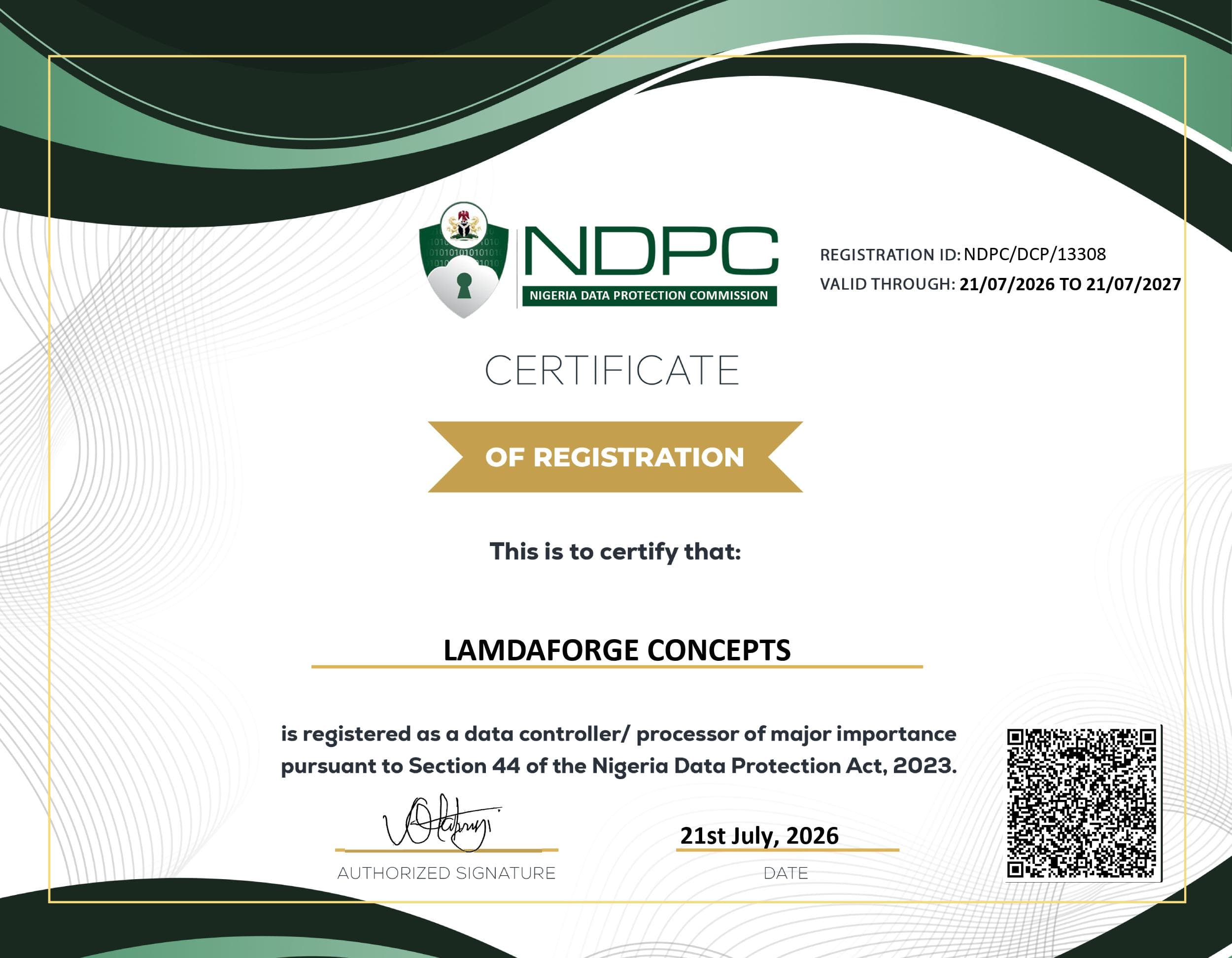 Data Protection & Privacy Compliance (NDPC)